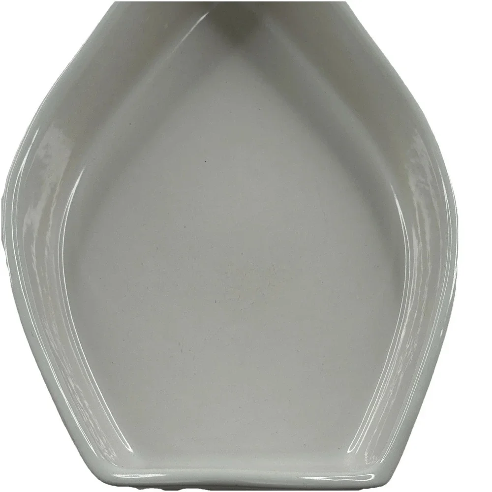 Deltis Made in Portugal White Boat Shape Stoneware Bowl